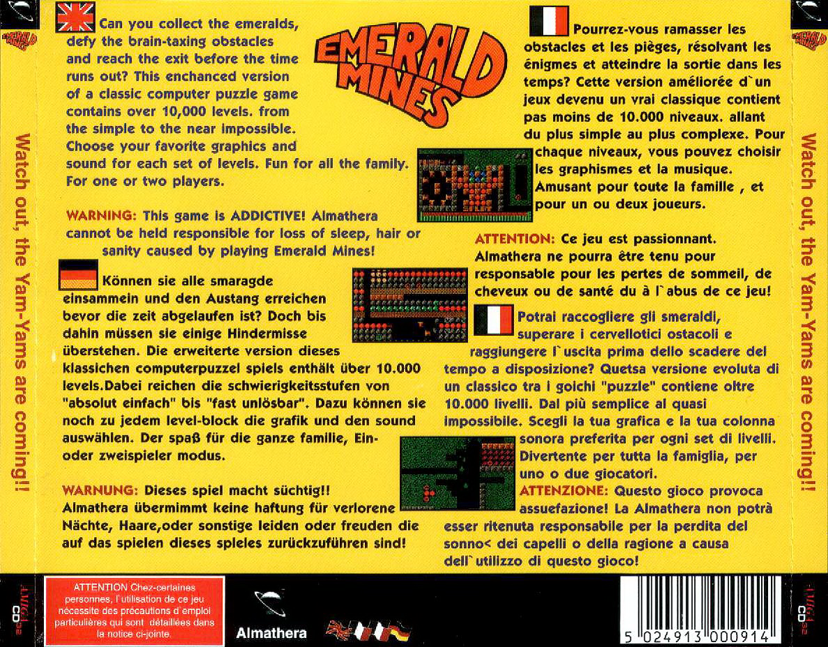 Emerald Mines screenshot 3 for Amiga CD32